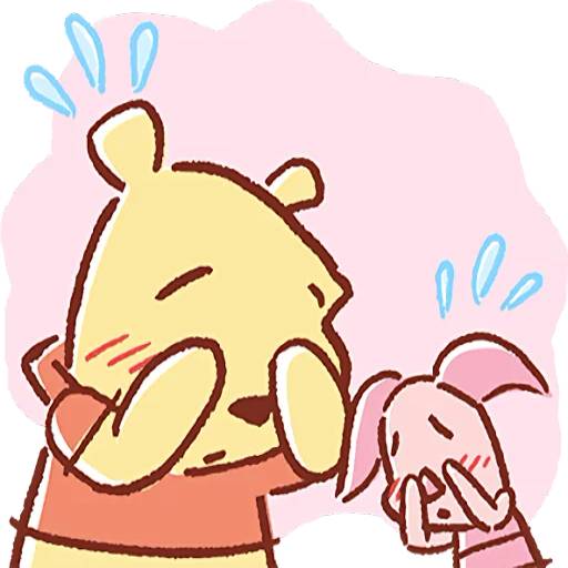 Набор стикеров Pooh and Piglet для WhatsApp 10