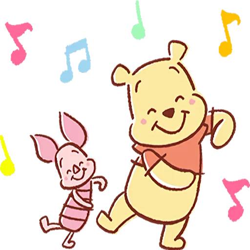 Набор стикеров Pooh and Piglet для WhatsApp 15
