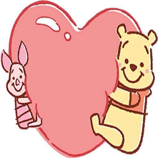 Набор стикеров Pooh and Piglet для WhatsApp 2