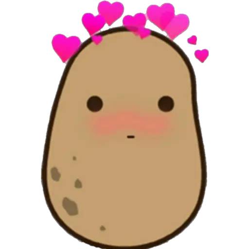 Набор стикеров Potato для WhatsApp 1