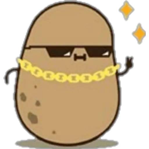 Набор стикеров Potato для WhatsApp 13