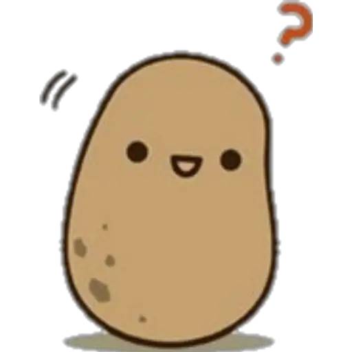 Набор стикеров Potato для WhatsApp 14