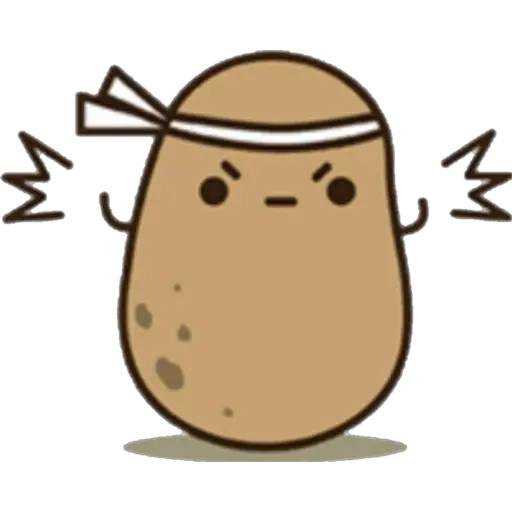 Набор стикеров Potato для WhatsApp 2