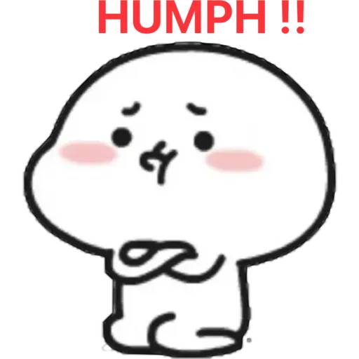 Набор стикеров PUNY BEAN 2 для WhatsApp 11