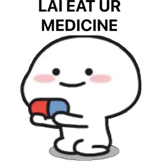 Набор стикеров PUNY BEAN 2 для WhatsApp 12