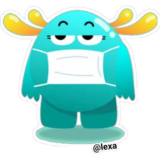 Набор стикеров 🤍💙"ALFIE sticker pack"💙🤍 для WhatsApp 17