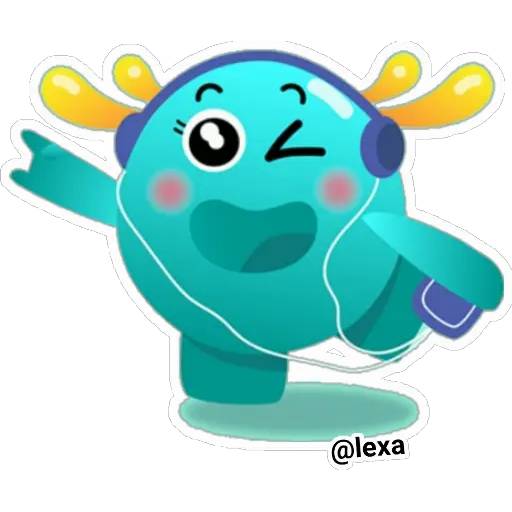 Набор стикеров 🤍💙"ALFIE sticker pack"💙🤍 для WhatsApp 18