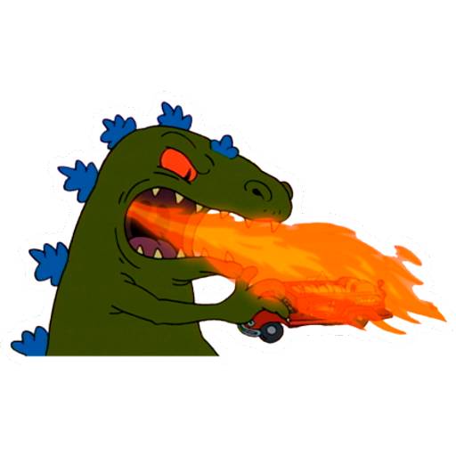 Набор стикеров Reptar & Carlitos (Rugrats) для WhatsApp 25