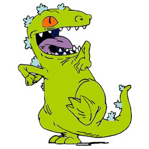 Набор стикеров Reptar & Carlitos (Rugrats) для WhatsApp 4