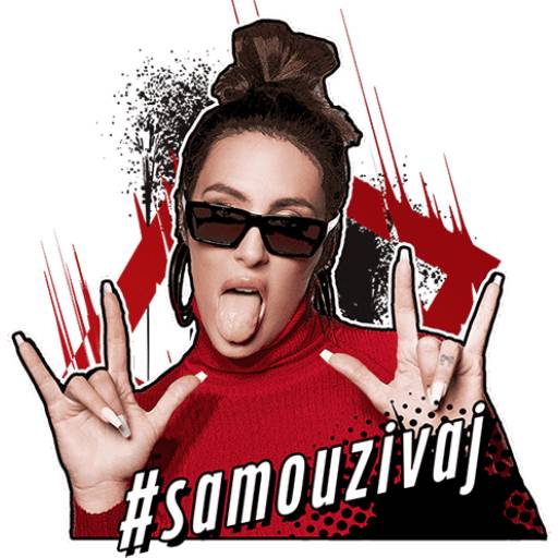 Набор стикеров Senidah #SamoUzivaj InstaGrand для WhatsApp 13