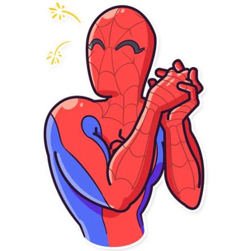 Набор стикеров Spiderman02 для WhatsApp 8