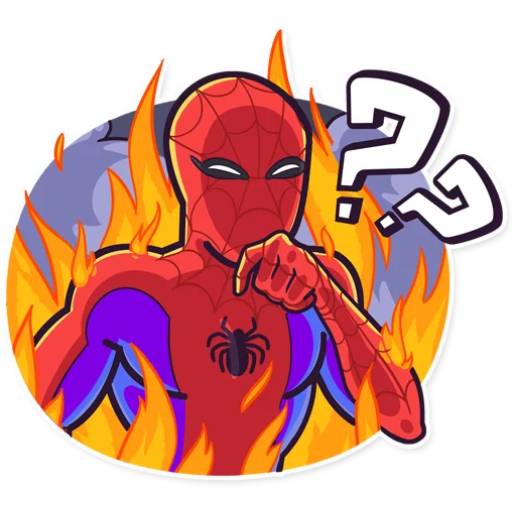 Набор стикеров Spiderman02 для WhatsApp 9