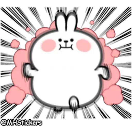 Набор стикеров Spoiled Rabbit 2 для WhatsApp 1