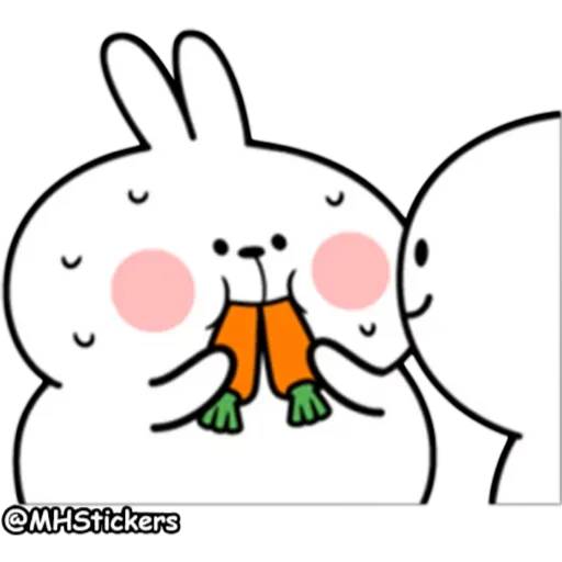 Набор стикеров Spoiled Rabbit 2 для WhatsApp 21