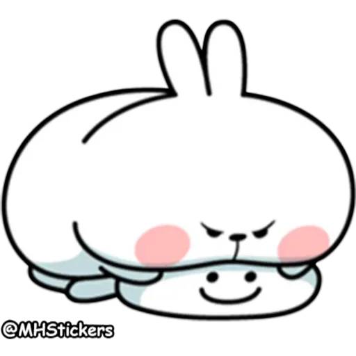 Набор стикеров Spoiled Rabbit 2 для WhatsApp 22