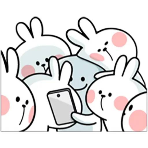 Набор стикеров Spoiled Rabbit 2 для WhatsApp 25