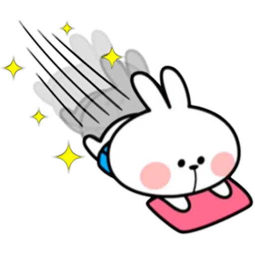 Набор стикеров Spoiled Rabbit 2 для WhatsApp 5