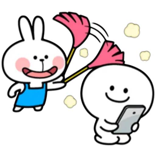 Набор стикеров Spoiled Rabbit 2 для WhatsApp 6