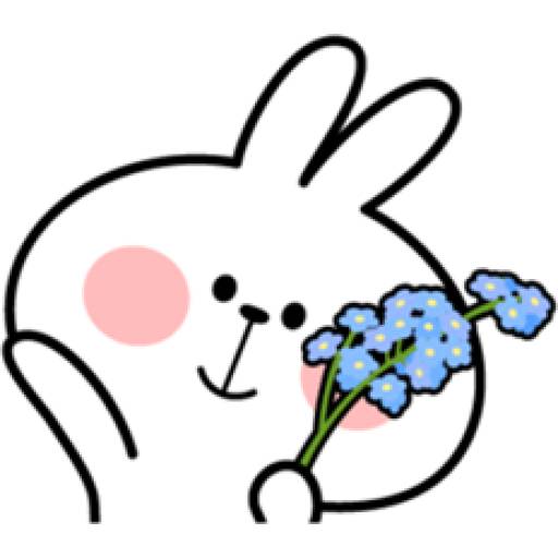 Набор стикеров Spoiled Rabbit для WhatsApp 1