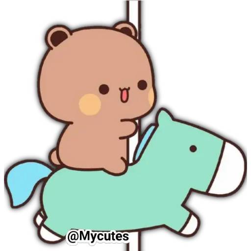 Набор стикеров 🐼Sugar and Brownie 2Secuencia для WhatsApp 1