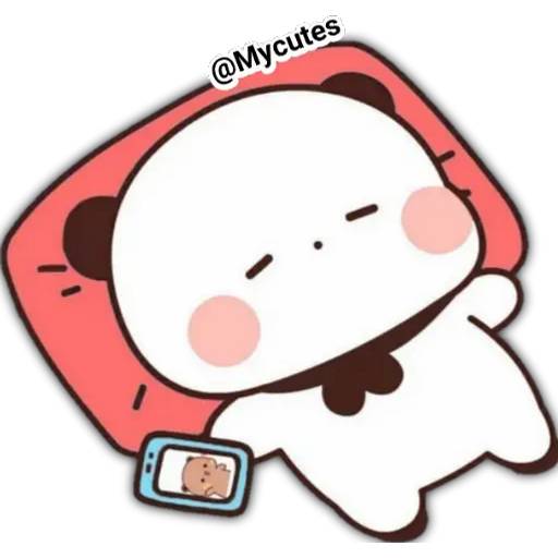 Набор стикеров 🐼Sugar and Brownie 2Secuencia для WhatsApp 17