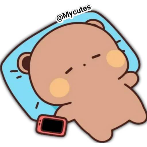 Набор стикеров 🐼Sugar and Brownie 2Secuencia для WhatsApp 18