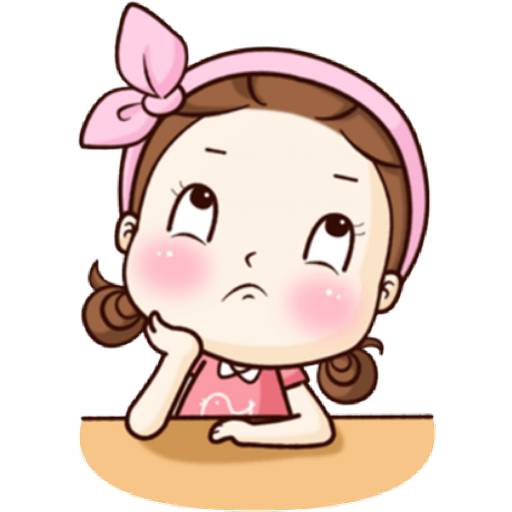 Набор стикеров 🎀💙Tangmo Cute girl💙🎀 для WhatsApp 1