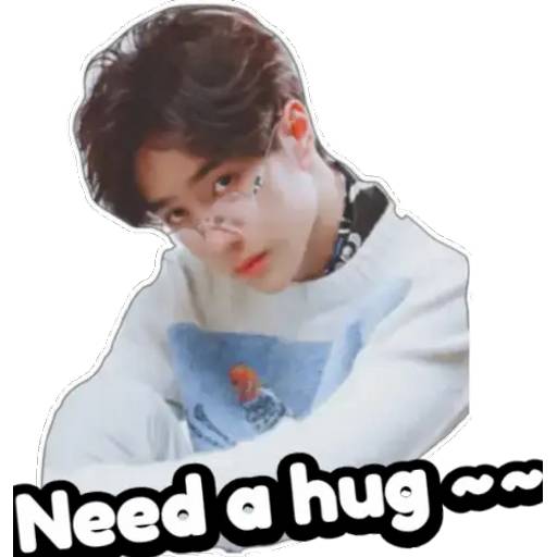 Набор стикеров WangYibo sticky pack_1 для WhatsApp 20