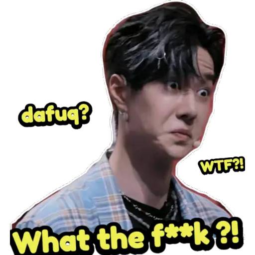 Набор стикеров WangYibo sticky pack_1 для WhatsApp 30