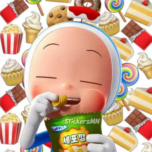 Набор стикеров Yumi's Cells💟 для WhatsApp 13