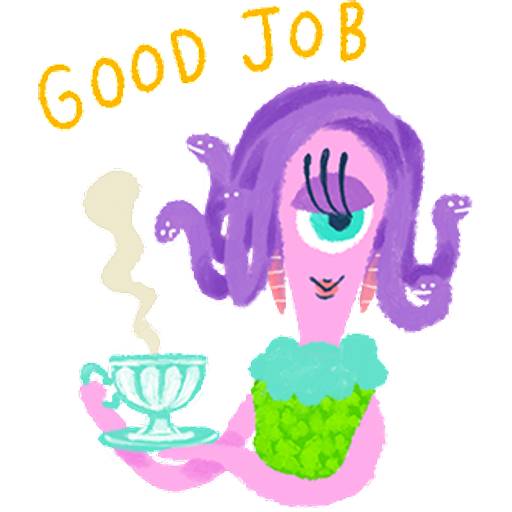 Набор стикеров 【英文】溫馨柔情♪怪獸電力公司 1 для WhatsApp 19