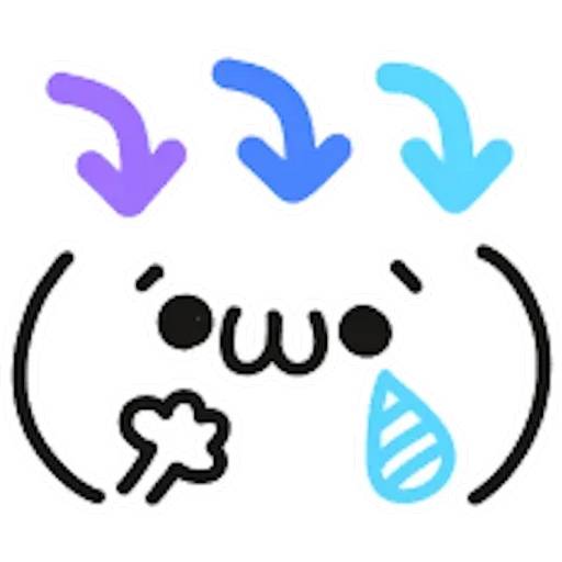 Набор стикеров 🍥(^_-)Caritas kawaii(^_-)🍥by Yessy для WhatsApp 1