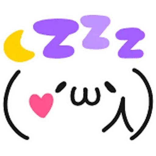 Набор стикеров 🍥(^_-)Caritas kawaii(^_-)🍥by Yessy для WhatsApp 23