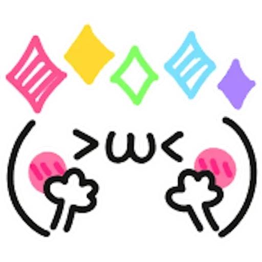 Набор стикеров 🍥(^_-)Caritas kawaii(^_-)🍥by Yessy для WhatsApp 29