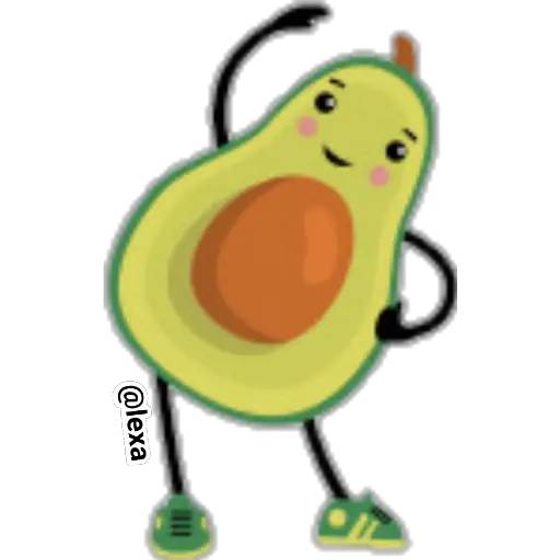 Набор стикеров 🧘Avocado Yoga🥑 для WhatsApp 23