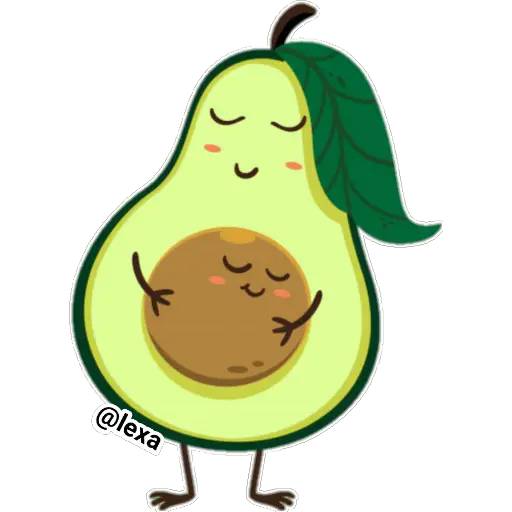 Набор стикеров 🧘Avocado Yoga🥑 для WhatsApp 27