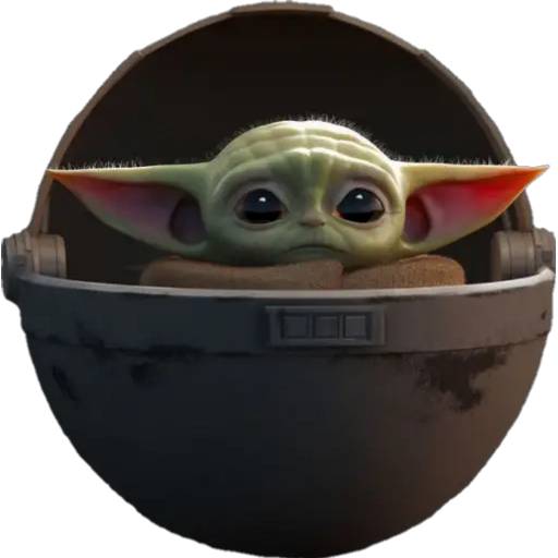 Набор стикеров BABY YODA для WhatsApp 21