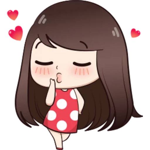 Набор стикеров Boobib Cute v1 для WhatsApp 10