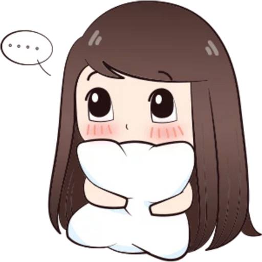 Набор стикеров Boobib Cute v1 для WhatsApp 17