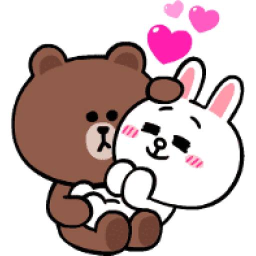 Набор стикеров Brown & Cony II для WhatsApp 11