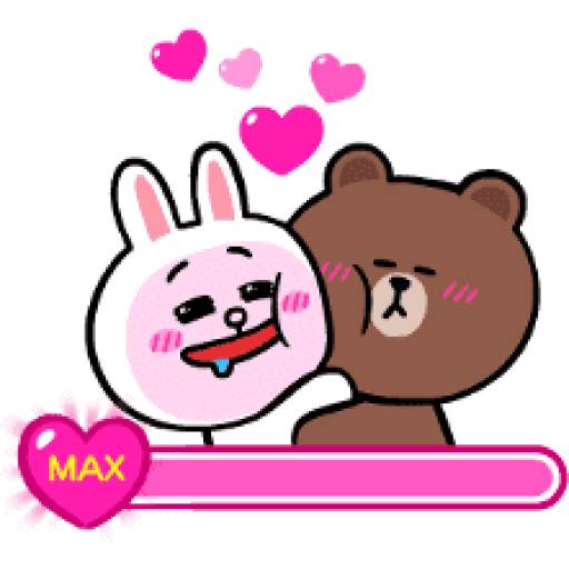 Набор стикеров Brown & Cony II для WhatsApp 13