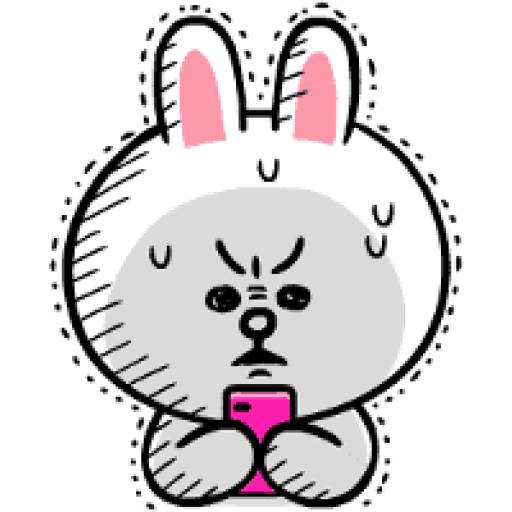 Набор стикеров Brown & Cony II для WhatsApp 14