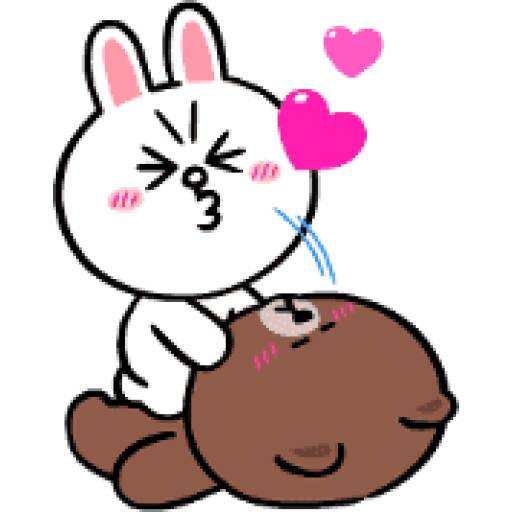 Набор стикеров Brown & Cony II для WhatsApp 17