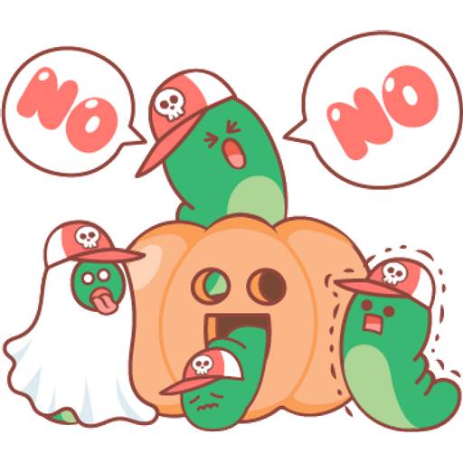 Набор стикеров BROWN & FRIENDS Halloween (English) 2 для WhatsApp 10