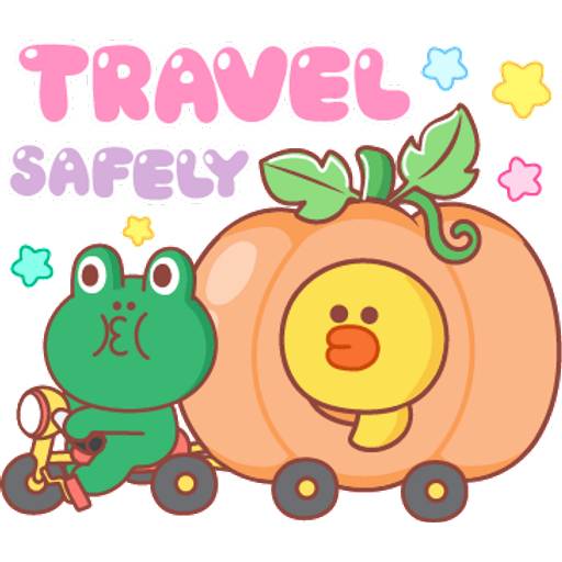 Набор стикеров BROWN & FRIENDS Halloween (English) 2 для WhatsApp 19