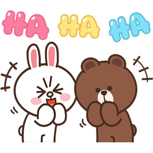 Набор стикеров BROWN & FRIENDS happy winter (EN) 1 для WhatsApp 15