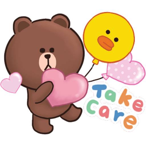 Набор стикеров BROWN & FRIENDS x laladraw (ENG) v2 2 для WhatsApp 1