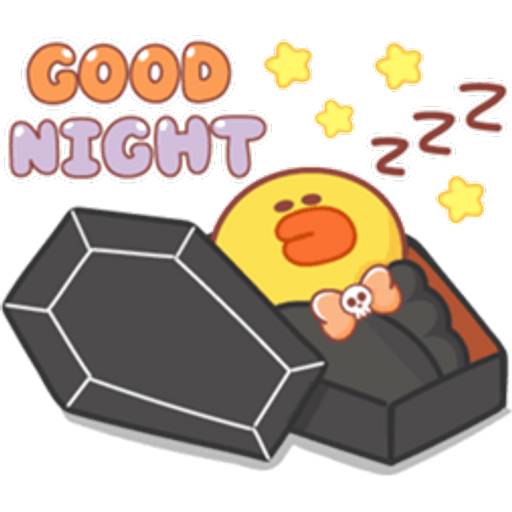 Набор стикеров BROWN HalloweenP.1 для WhatsApp 11