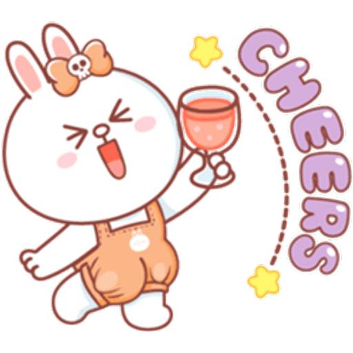 Набор стикеров BROWN HalloweenP.1 для WhatsApp 16