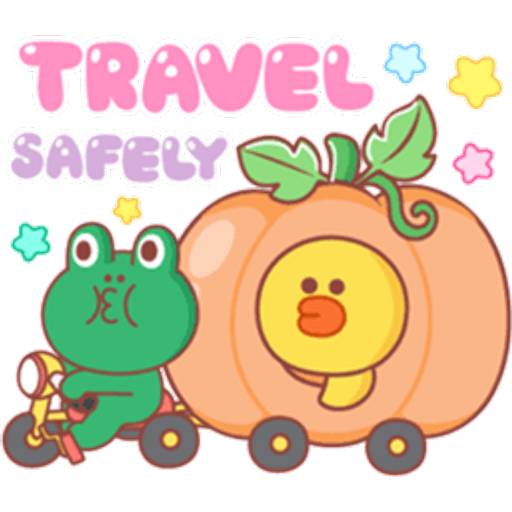 Набор стикеров BROWN HalloweenP.1 для WhatsApp 19